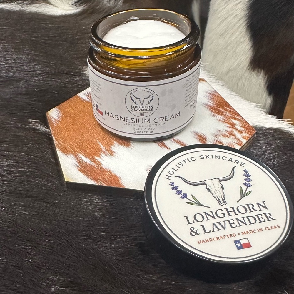 Whipped Organic Grass fed Tallow 2oz with Magnesium. Athletes Recover Sleep aid
